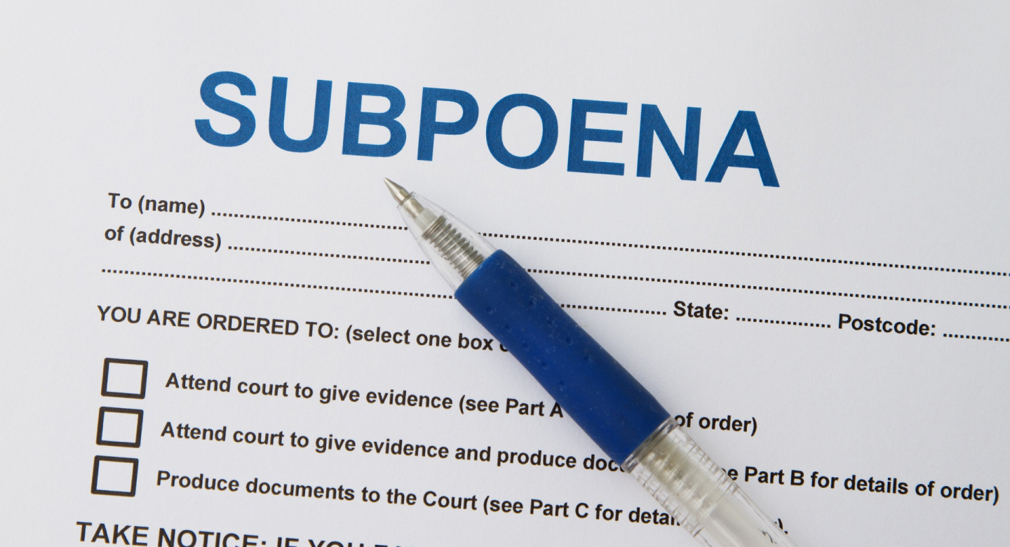 Subpoena Meaning In Law De Actualidad 158fdk